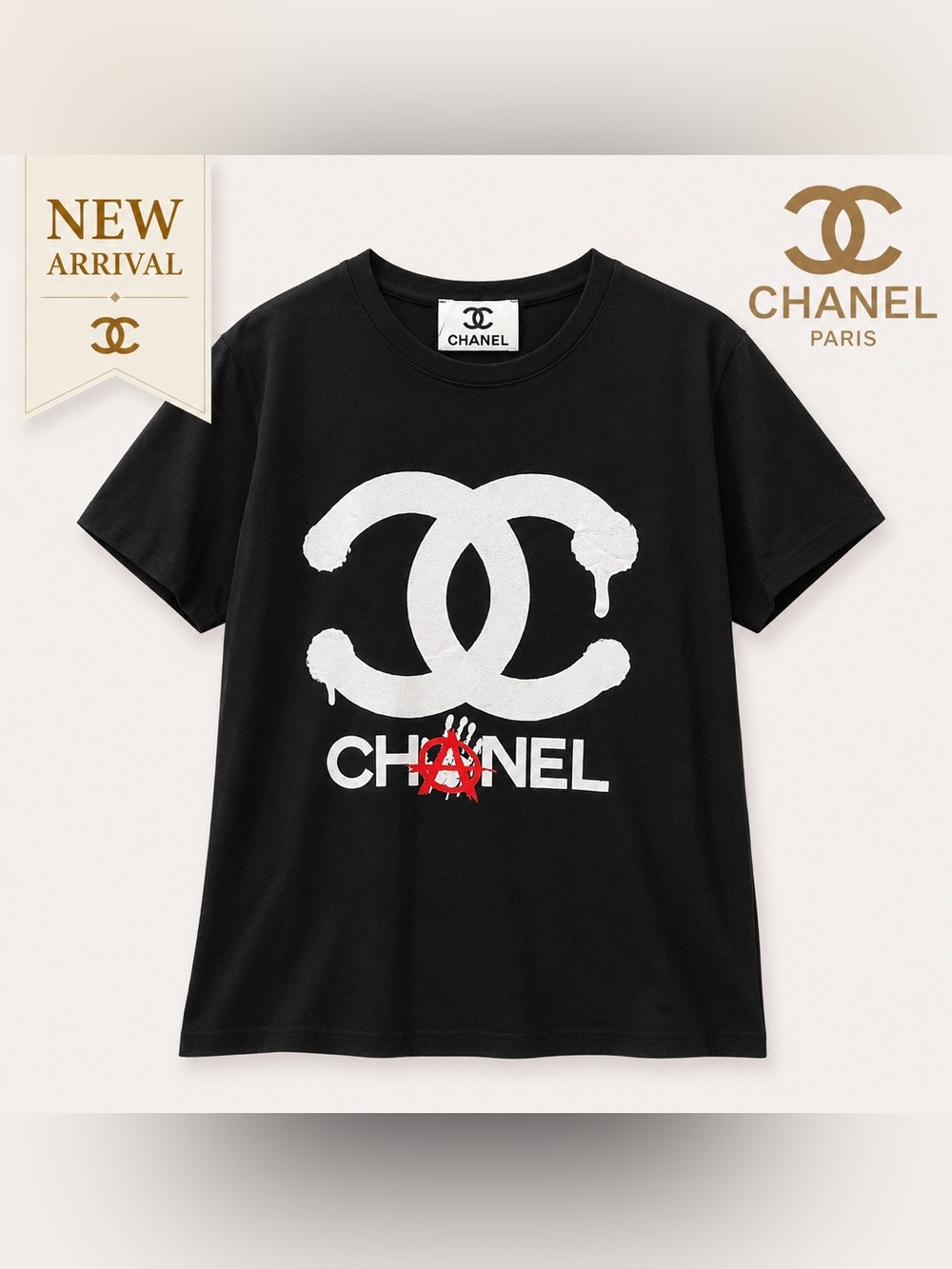 🆕 ✨🖤 Black Graphic Logo Tee 🖤✨